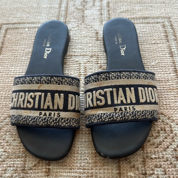 Christian Dior Slide Sandals Size 35 - Picture 1 of 6
